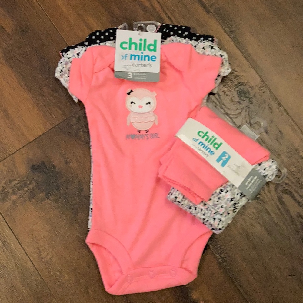 Bundle of Newborn Girl Onsies and Leggings